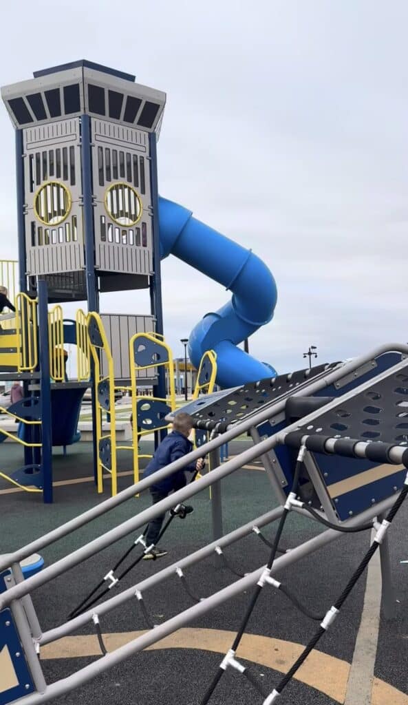 Aviation-themed control tower playground at the CLT Airport Overlook